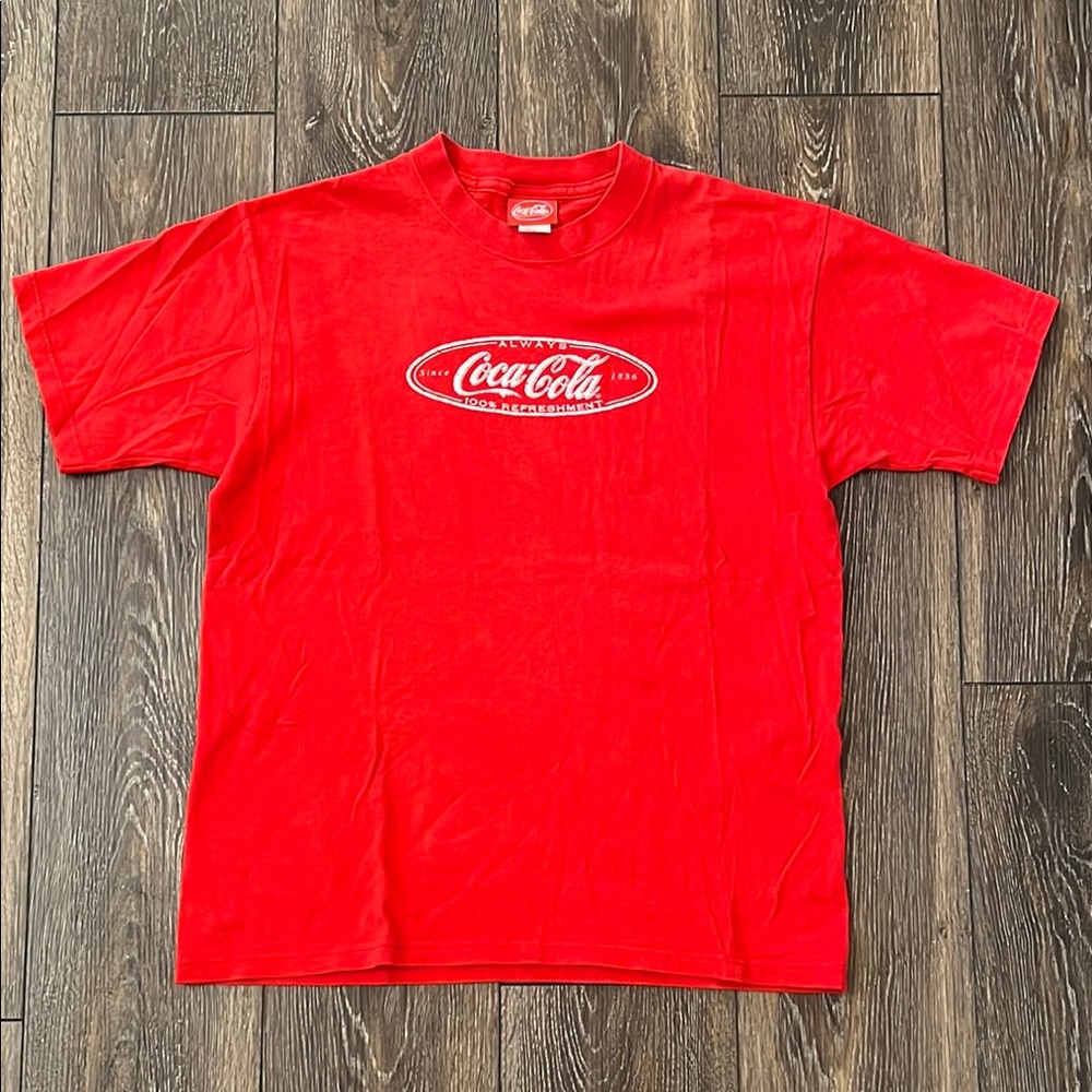 Vintage 1999 Coca Cola Red Men's Medium T-Shirt Made In USA